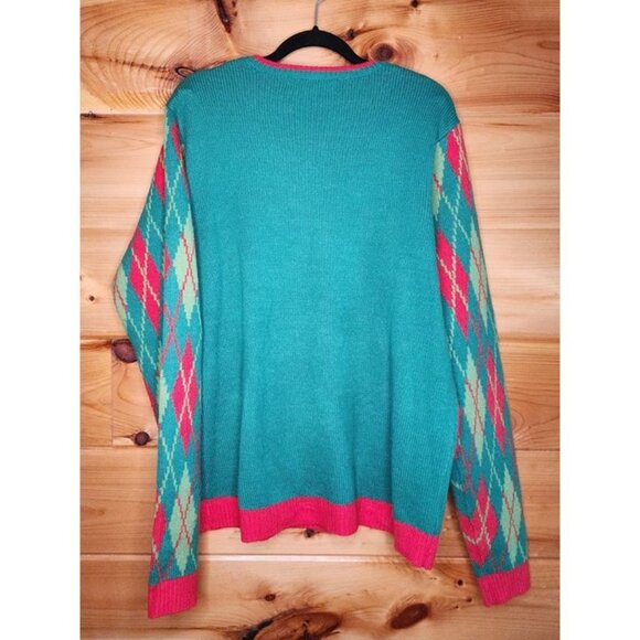 Jolly Sweaters Ugly Large Christmas Sweater Disco Dancing Dinosaur - Picture 9 of 10